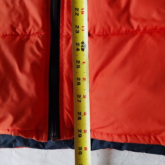 Ralph Lauren Polo Jeans Co Down Vest Boys Sz XL 20 Orange Duck Down - Picture 10 of 12